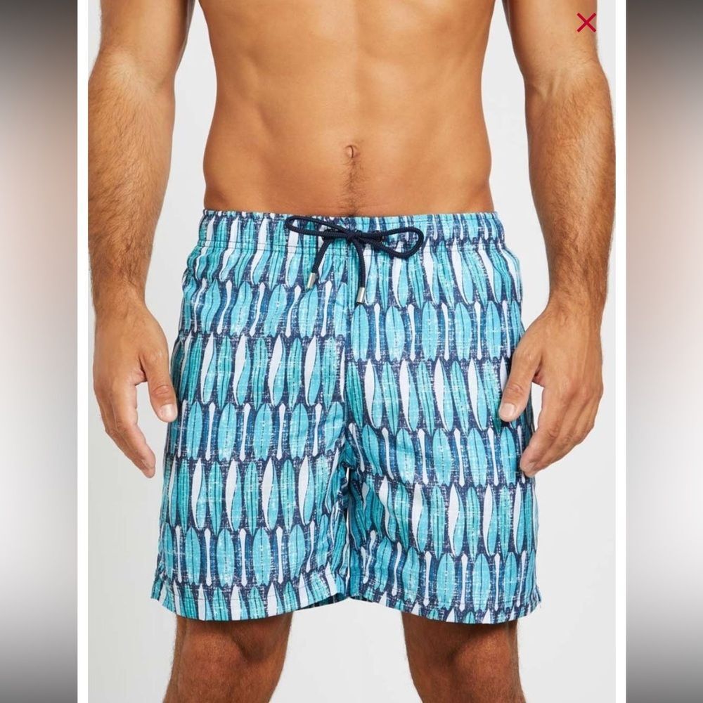 Franks Men's Swim Trunks - Longboard Blue Multi - Large